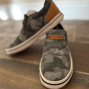 Casual Gray and Tan Women's Loafers